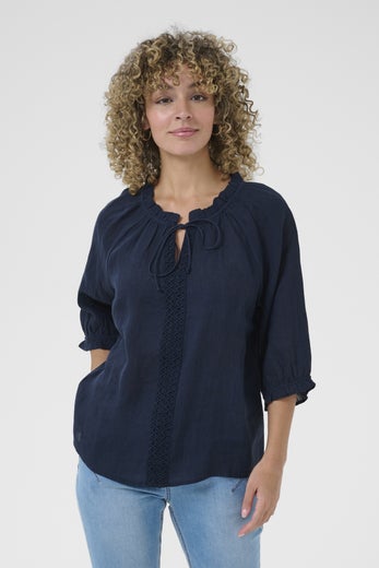 Cream Bellis Lace pellavapaita, sininen